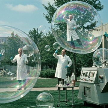 bubbles1 Bubbles You Can Stand In: The Invention Nobody Needed but Everyone Tried